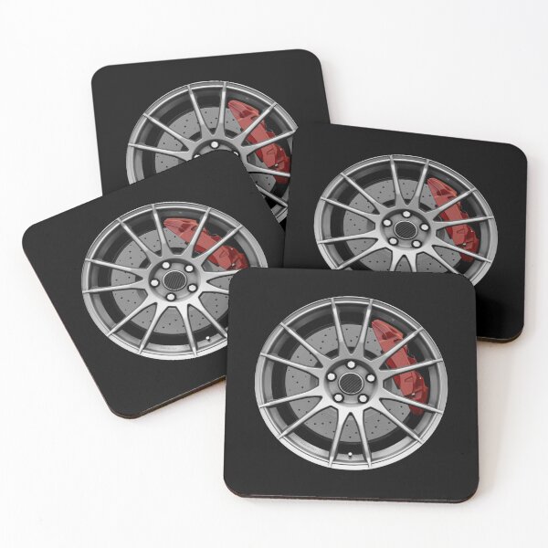 Item preview, Silver Italian lightweight multi-spoke wheel with red caliper designed and sold by ApexFibers.