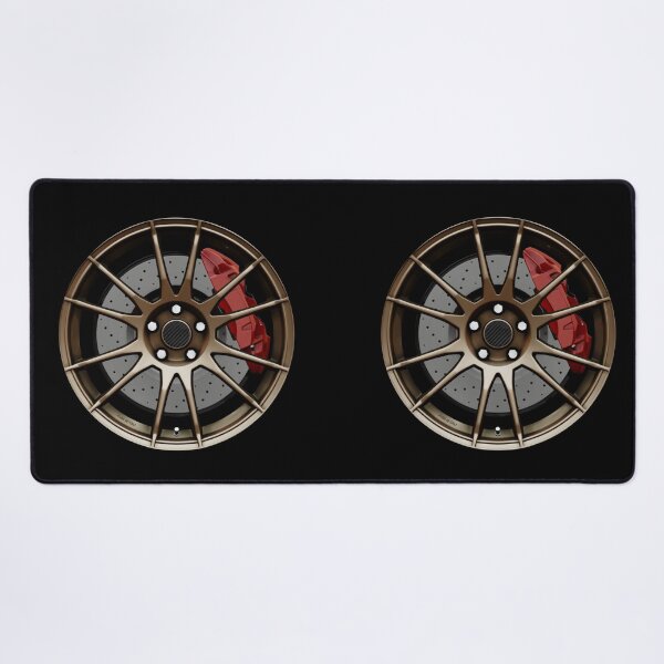 Item preview, Bronze Italian lightweight multi-spoke wheel with red caliper designed and sold by ApexFibers.