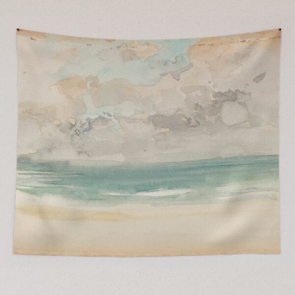 Item preview, Vintage Ocean Watercolor Painting designed and sold by Vintage Wall Art.