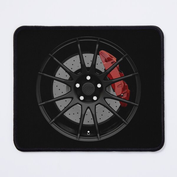 Item preview, Black Italian lightweight multi-spoke wheel with red caliper designed and sold by ApexFibers.