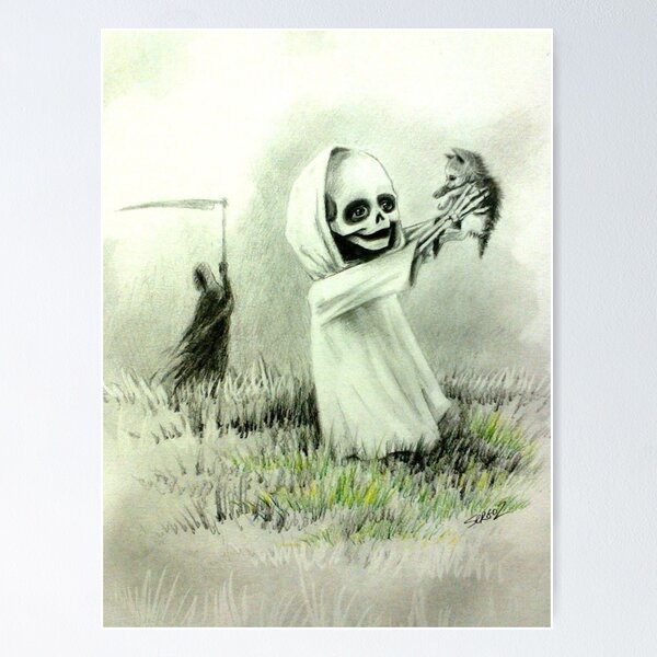 Item preview, Morte desenho art designed and sold by Sameart ⭐⭐⭐⭐⭐.
