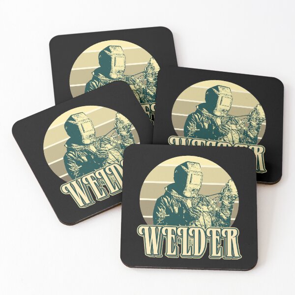 Item preview, Welder illustration retro style designed and sold by KondeHipe.