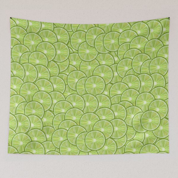 Item preview, All Over Green Lime Citrus Slice Pattern designed and sold by Deborah Camp.