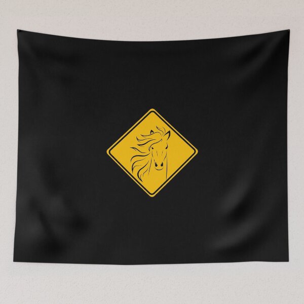 Item preview, Handsome Horse Road Sign Design designed and sold by derendesign.