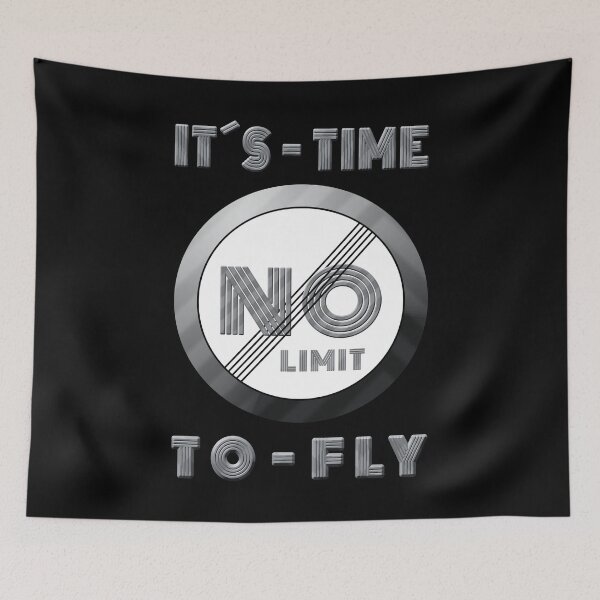 Item preview, NO LIMIT, kiting, ITS TIME TO FLY, gamer, circuit, motorsport, extreme sport designed and sold by ekniLBerlin.