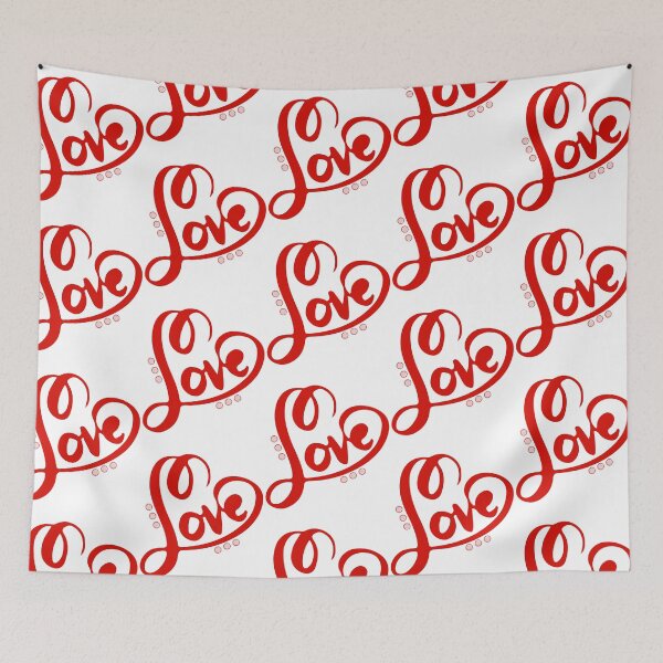 Item preview, Red Flourish Heart of Love designed and sold by MochaMeli.
