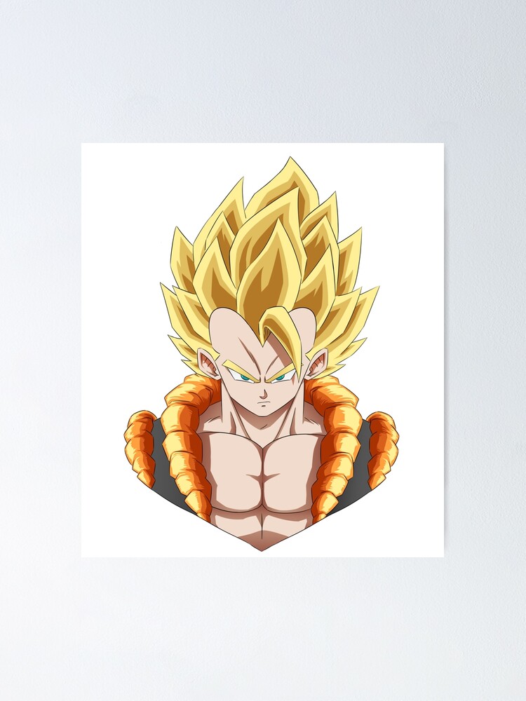 Split SSJ God Goku Painting, Framed Art Poster, Dragon Ball Super, DBZ, NEW