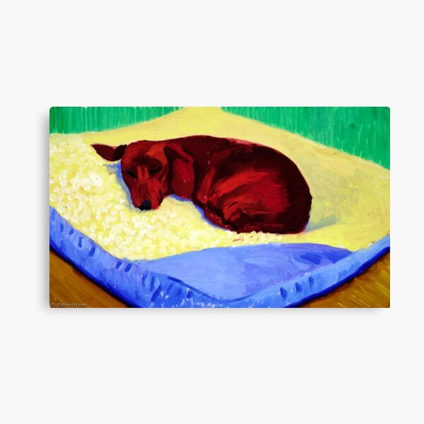 Item preview, David Hockney 1995 Original Gallery 'Dog 43' Poster Poster designed and sold by Samrachop.