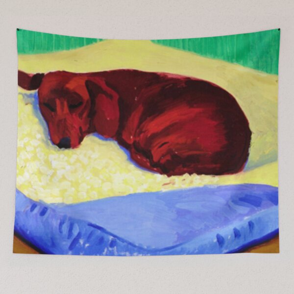 Item preview, David Hockney 1995 Original Gallery 'Dog 43' Poster Poster designed and sold by Samrachop.