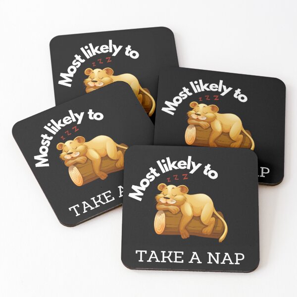 Item preview, Most likely to Take a Nap - Lion down and Sleeping  designed and sold by Ceramic Scripture.