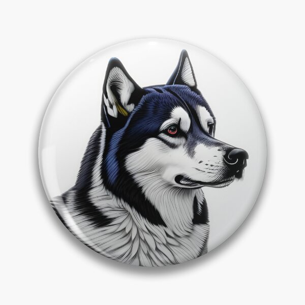 Item preview, Husky, charcoal drawing, Ai Generated Art  designed and sold by ACC .