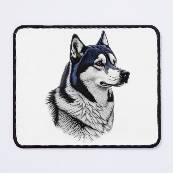 Item preview, Husky, charcoal drawing, Ai Generated Art  designed and sold by ACC .