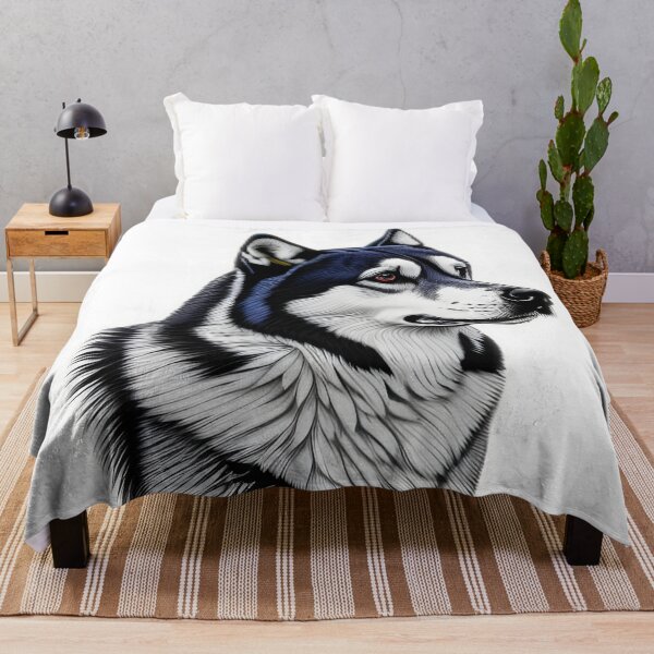 Item preview, Husky, charcoal drawing, Ai Generated Art  designed and sold by ACC .