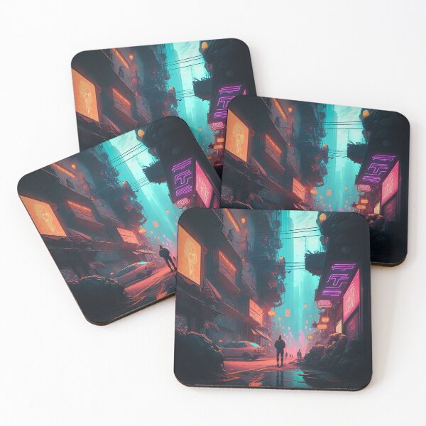 Item preview, ciudad ciberpunk designed and sold by TeEmporium.