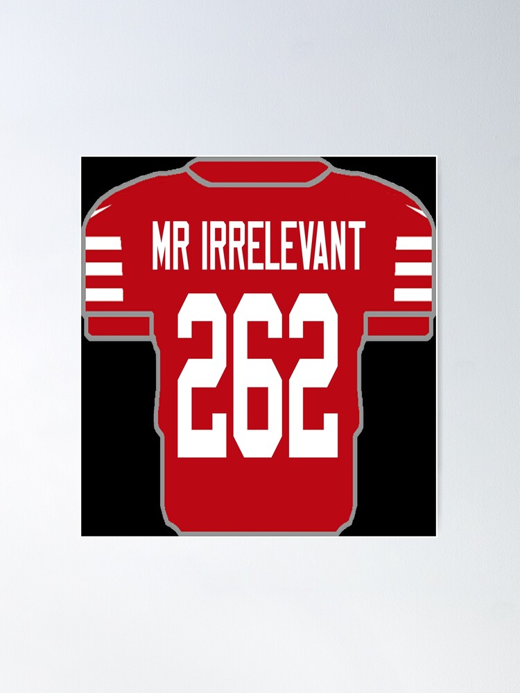 Irrelevant Draft Jersey Poster for Sale by sarascoprox