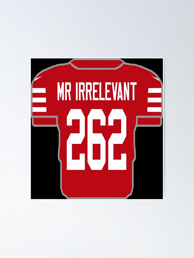 Irrelevant Draft Jersey Poster for Sale by sarascoprox