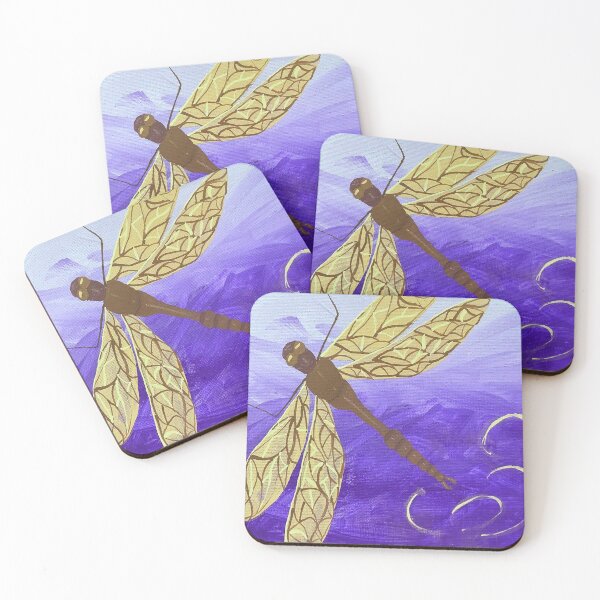 Item preview, Painted Yellow Dragonfly - Art designed and sold by jolabrese.