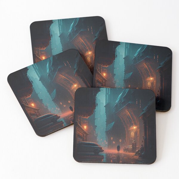 Item preview, ciudad ciberpunk designed and sold by TeEmporium.