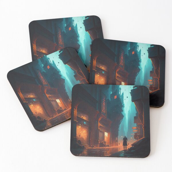 Item preview, ciudad ciberpunk designed and sold by TeEmporium.