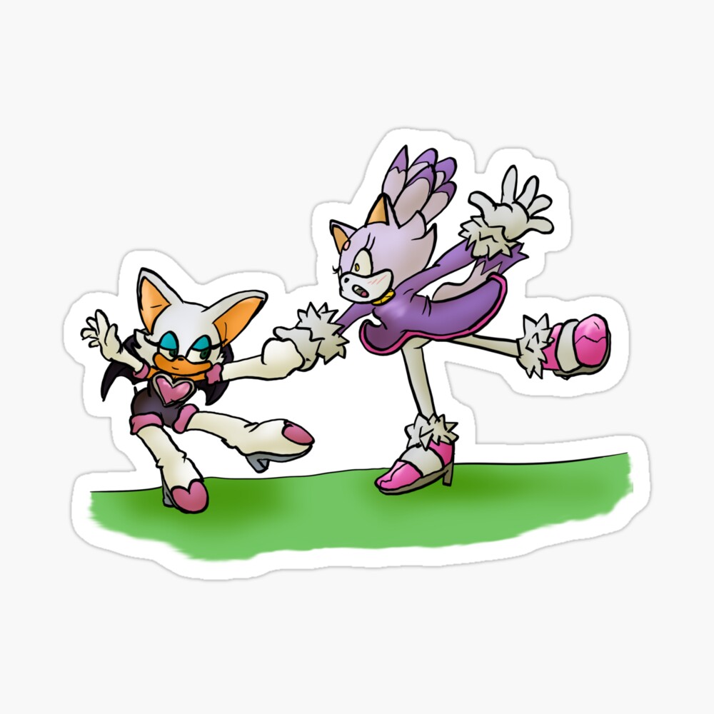 Rouge and Blaze Sports games Victory pose