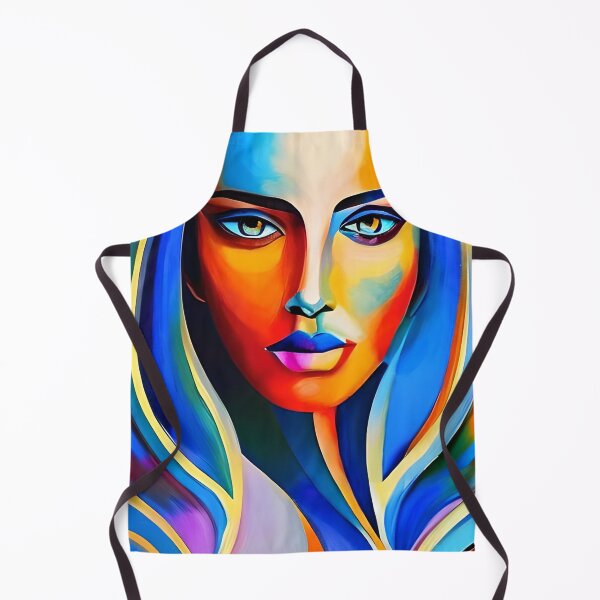Artikelvorschau, Abstraktes Frauengesicht Galeriedruck Porträt im kubistischen Stil entworfen und verkauft von colortrends.