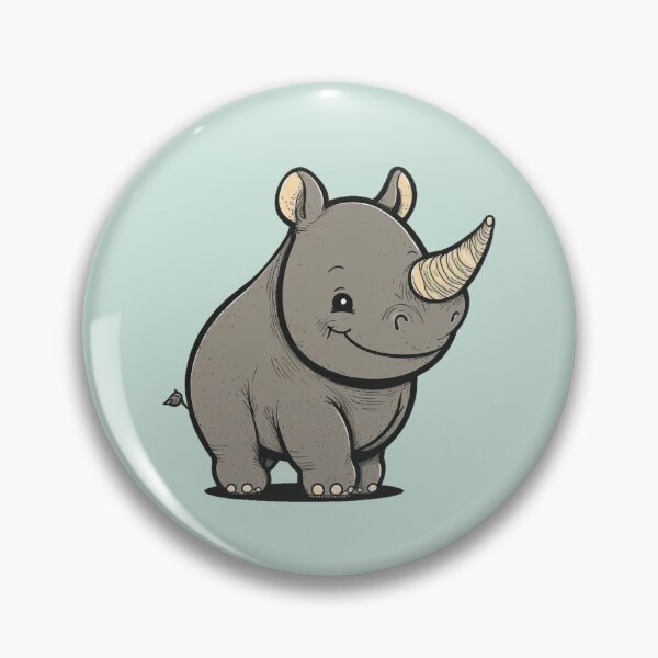 Item preview, cute rhino designed and sold by Grau7.