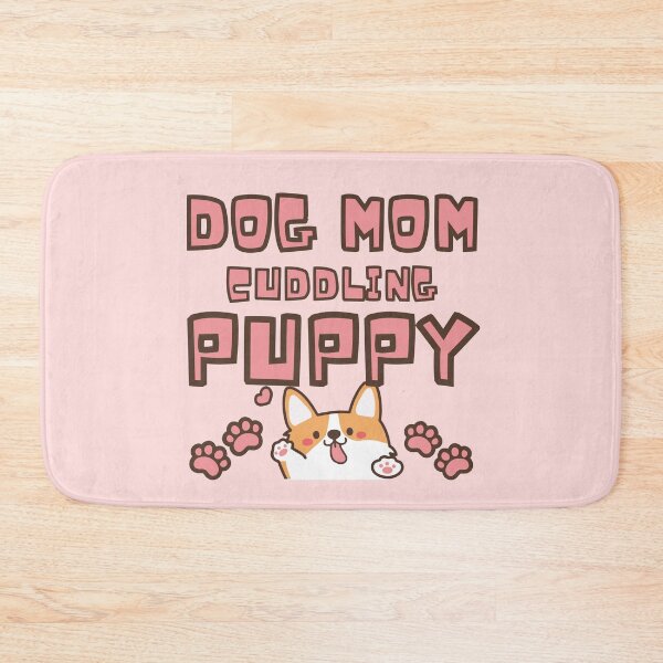 Item preview, DOG MOM CUDDLING PUPPY, DOGS LOVERS designed and sold by hijasminflower.