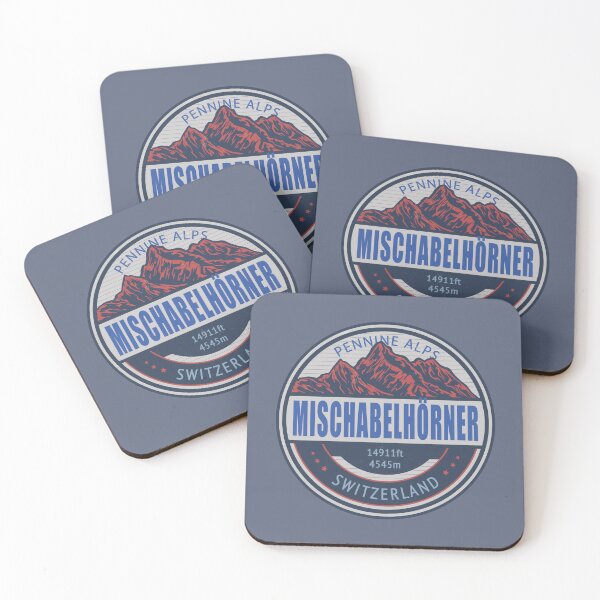 Item preview, Mischabelhorner Switzerland Vintage Mountain Hiking Design designed and sold by CynthiaGraphics.