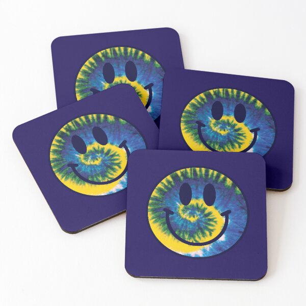 Item preview, BLUE AND GOLD TIE DYE SMILE designed and sold by MNG123.