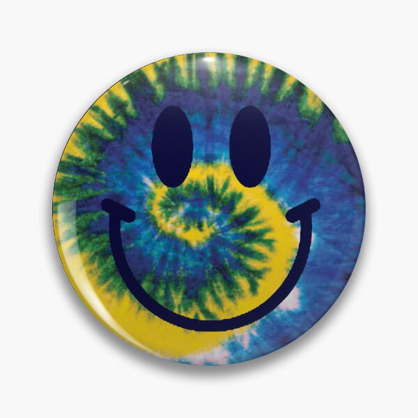 Item preview, BLUE AND GOLD TIE DYE SMILE designed and sold by MNG123.
