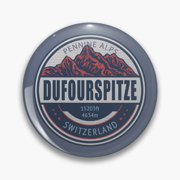 Item preview, Dufourspitze Switzerland Vintage Mountain Hiking Design designed and sold by CynthiaGraphics.