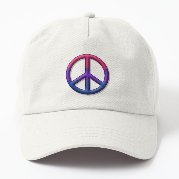 Aperçu de l'œuvre Motif Peace Pride aux couleurs du drapeau de la fierté bisexuelle créée et vendue par LiveLoudGraphic.