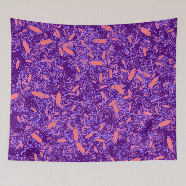 Item preview, Bacteria Shapes (purple) designed and sold by vividbiology.