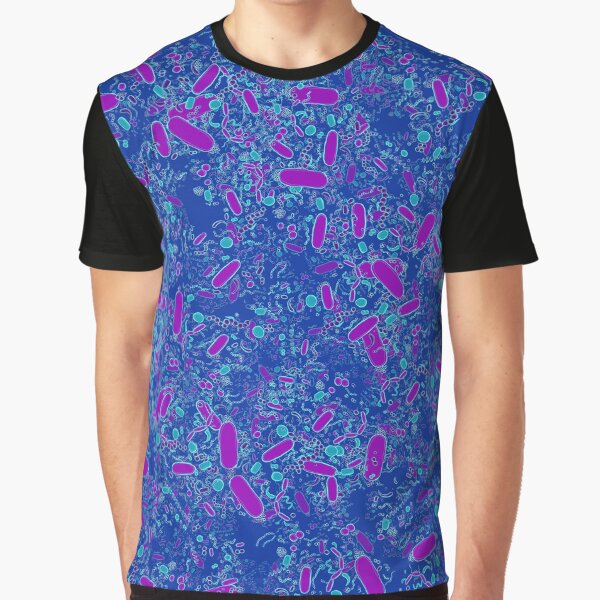 Item preview, Bacteria shapes (blue) designed and sold by vividbiology.
