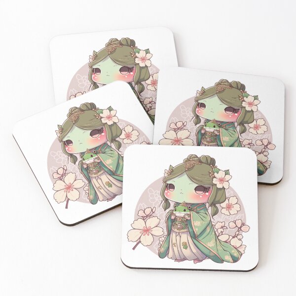 Item preview, JapaneseFroggy Princess Sticker designed and sold by Cute Critters Stickers.