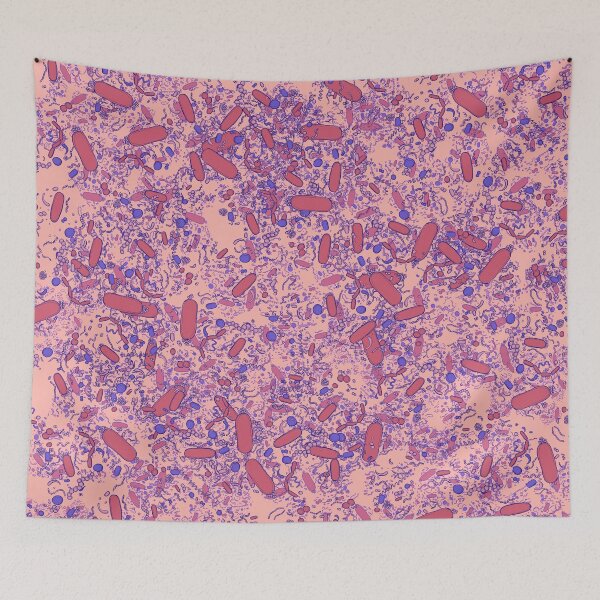Item preview, Bacteria shapes (rose) designed and sold by vividbiology.