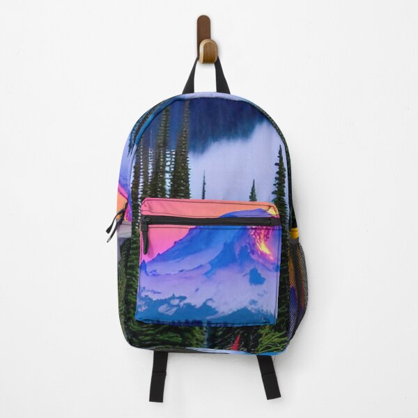 Item preview, Mt Rainer National Park Colorful Landscape Art Nature designed and sold by CattlettArt.