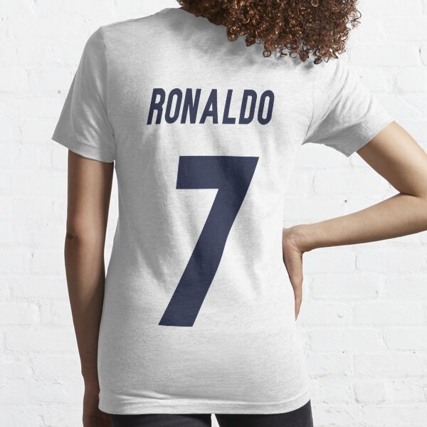 Smart Zone Soccer Shirt #7 Ronaldo CR7 Cristiano Juve Boys Girls Youth Long Sleeve T-Shirt (Black, Youth Small), Boy's