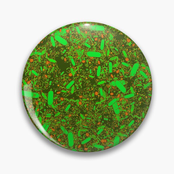 Item preview, Bacteria shapes (green) designed and sold by vividbiology.