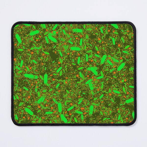 Item preview, Bacteria shapes (green) designed and sold by vividbiology.