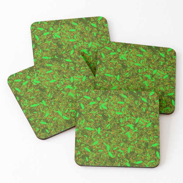 Item preview, Bacteria shapes (green) designed and sold by vividbiology.