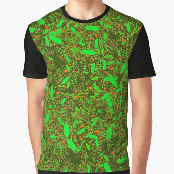 Item preview, Bacteria shapes (green) designed and sold by vividbiology.