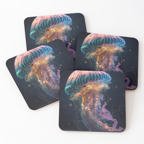 Item preview, Jellyfish Whispers: An ethereal display of oceanic art designed and sold by AstralArtisan.