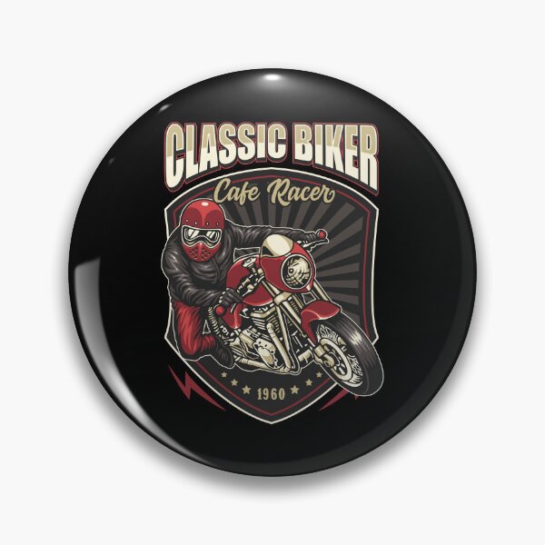 Item preview, Classic racer Biker motorcycle vintage club designed and sold by FrenchsTuck.