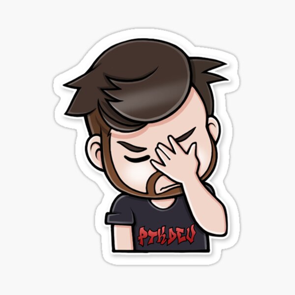 Item preview, PTKDev Stickers - Facepalm designed and sold by ptkdev.