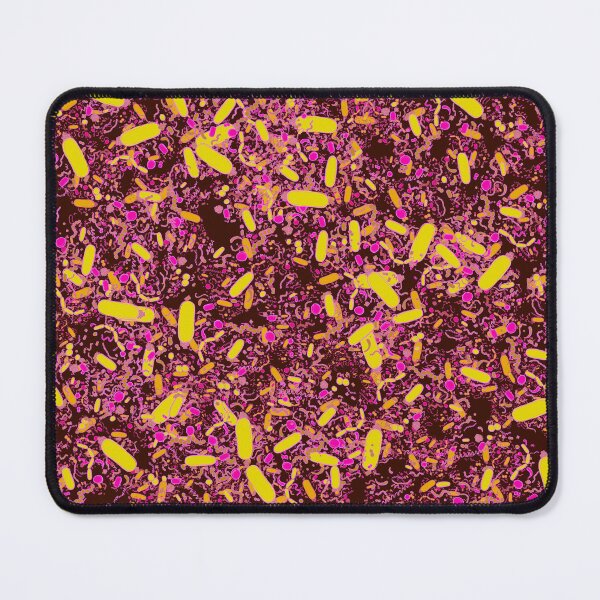 Item preview, Bacteria shapes (red) designed and sold by vividbiology.
