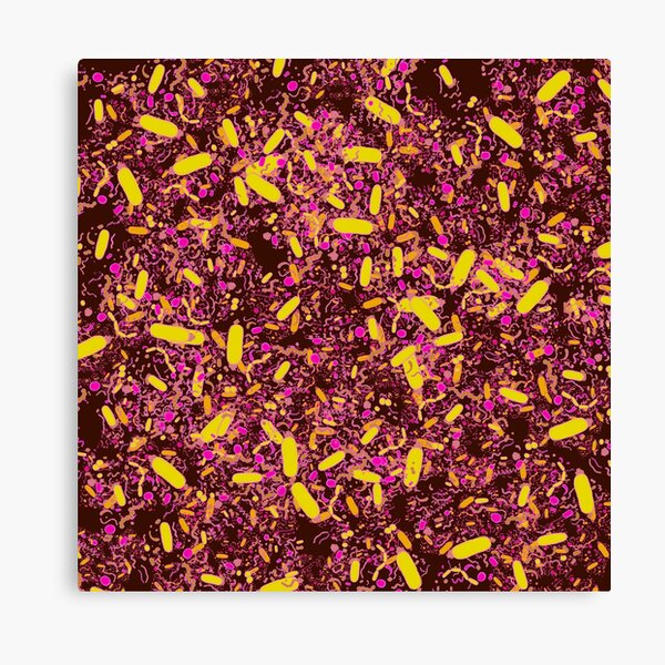 Item preview, Bacteria shapes (red) designed and sold by vividbiology.