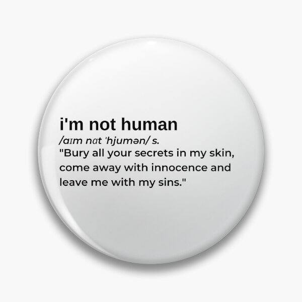 Item preview, I'm Not Human by XXXTentacion designed and sold by RapLyricsStore.