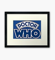 Classic Doctor Who Book Logo Framed Print