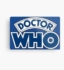 Classic Doctor Who Book Logo Metal Print